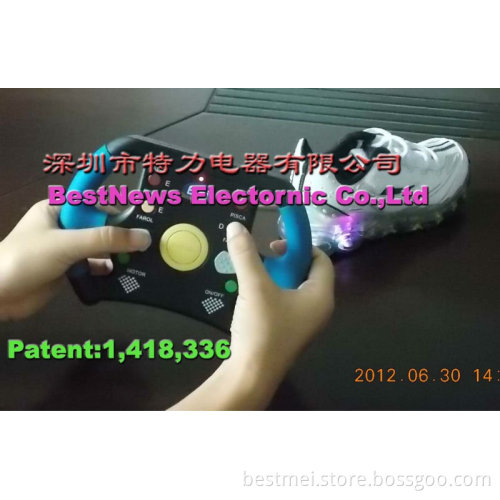 Vibrate twinkle led shoes light